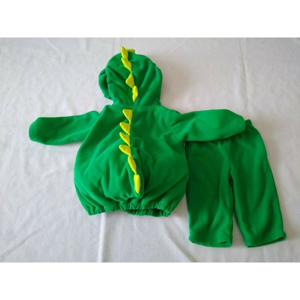 Carter's Dinosaur Dino Costume 3-6 months Green Halloween Plush Set Dragon - Picture 5 of 5